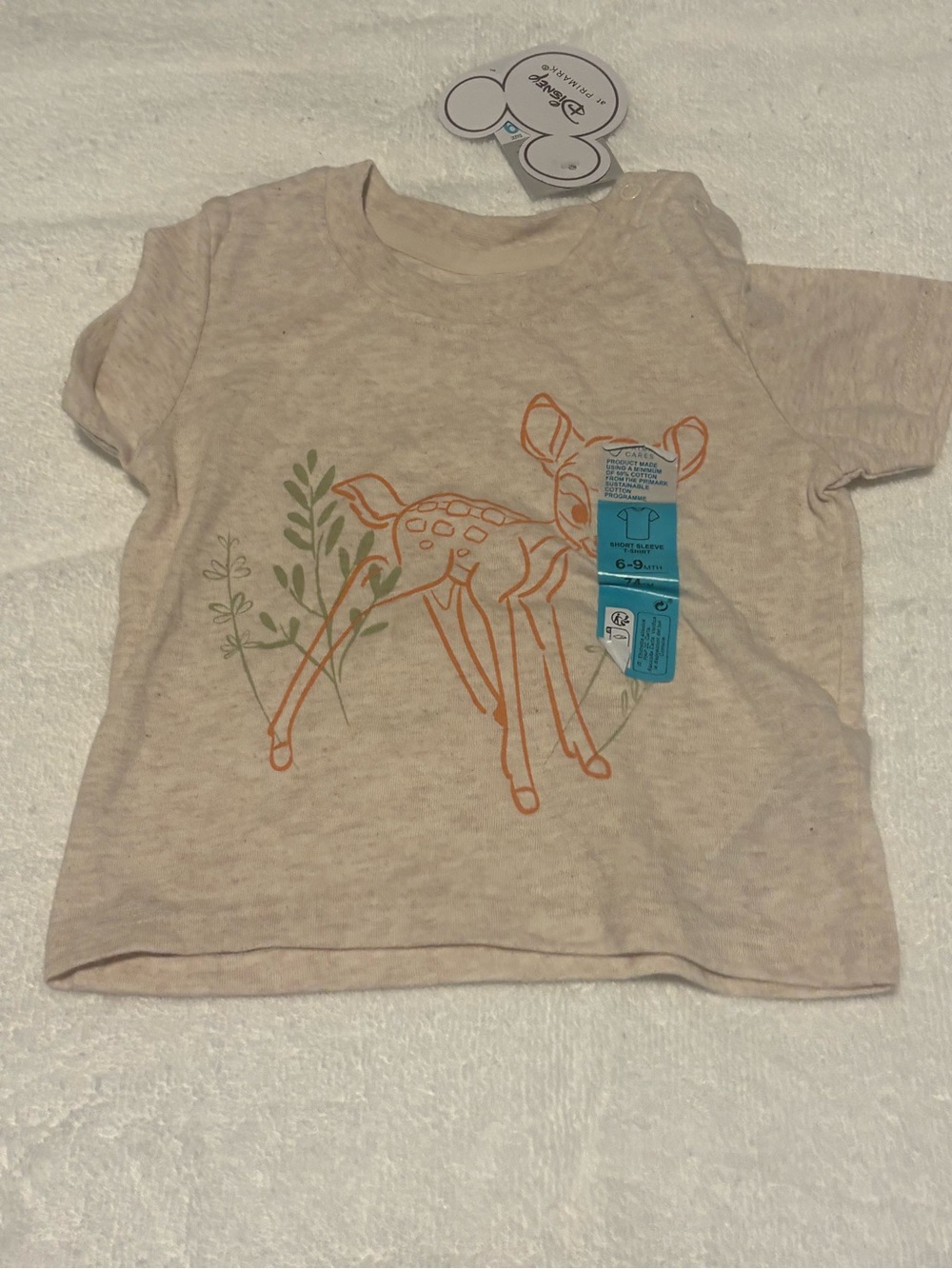 Primark Bambi Graphic Short Sleeve Tee